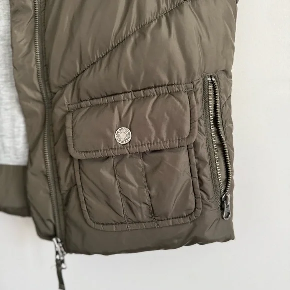 Vintage Jacob Connexion Olive Quilted Vest - Picture 2 of 9